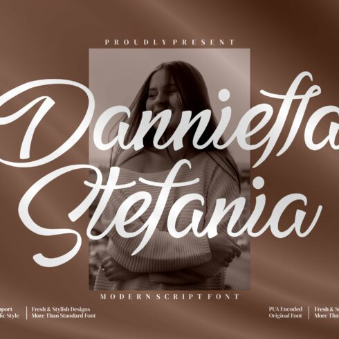 Dannieffa Stefania - Modern script cover image.