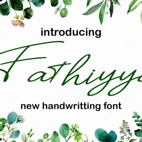 Fathiyya Script Font cover image.