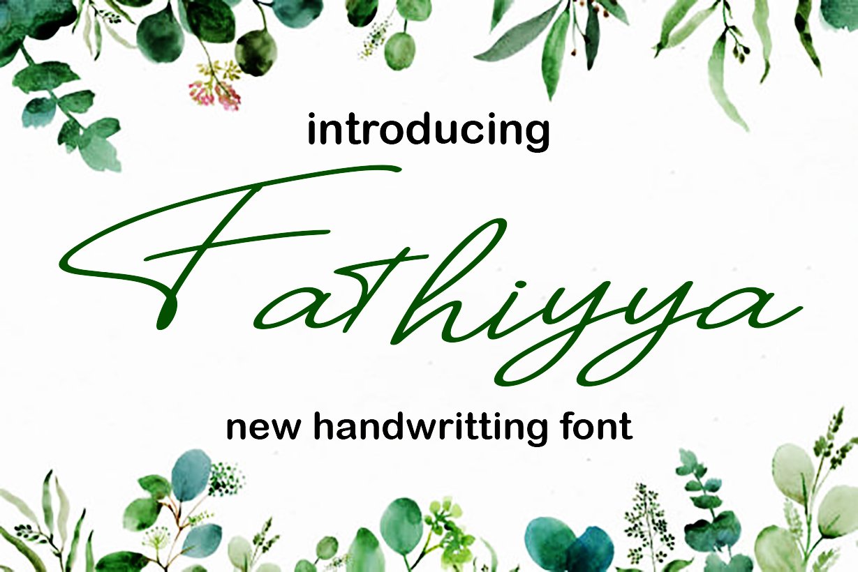 Fathiyya Script Font cover image.