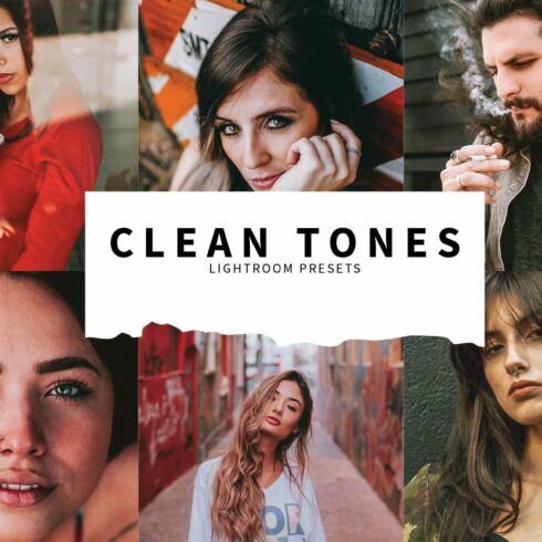 10 Clean Tones Lightroom Presetscover image.