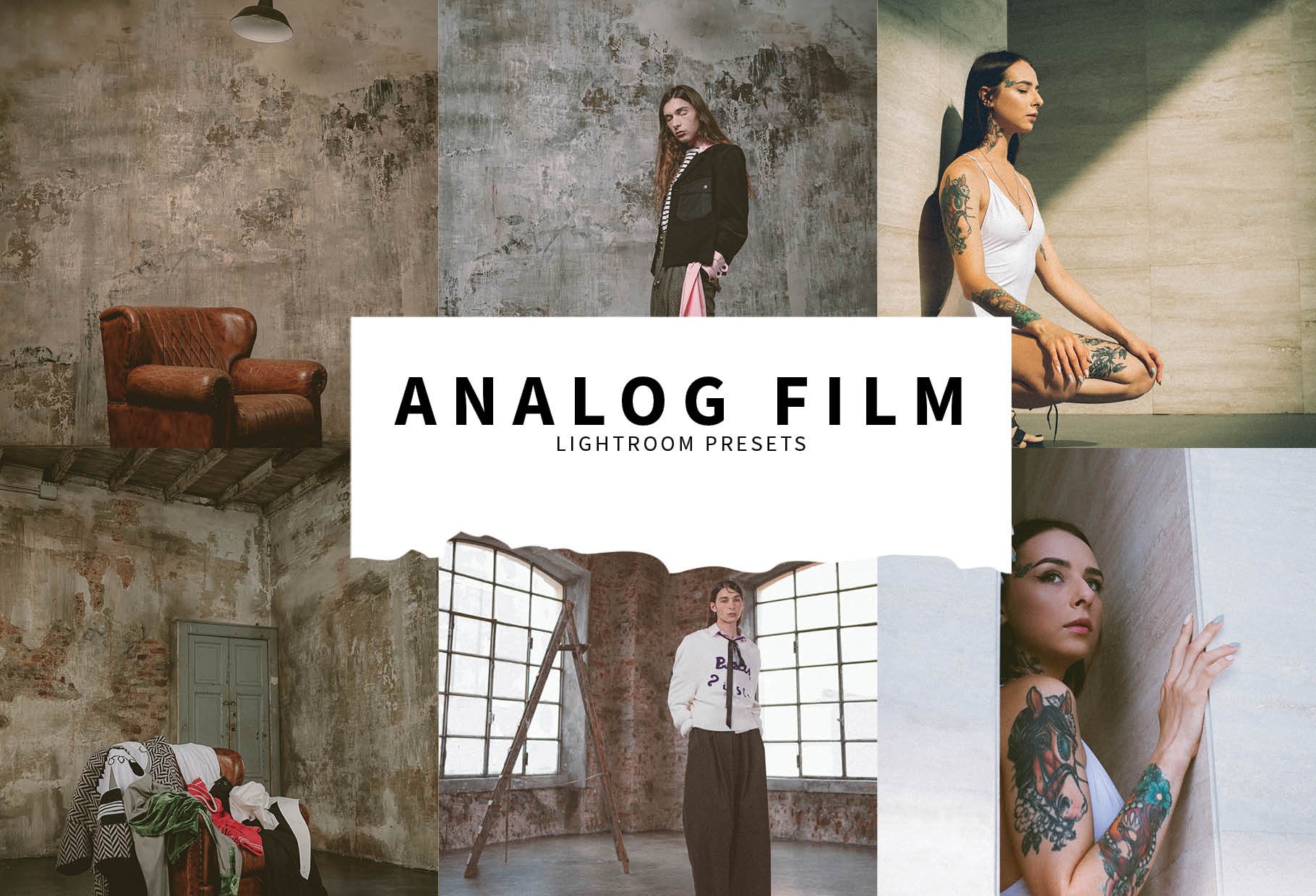 10 Analog Film Lightroom Presetscover image.