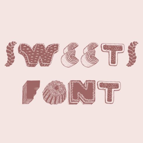 Sweets font cover image.