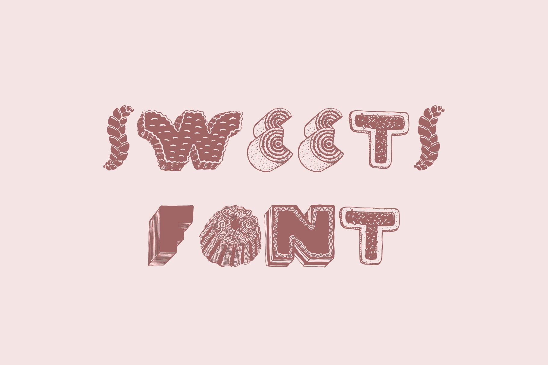 Sweets font cover image.