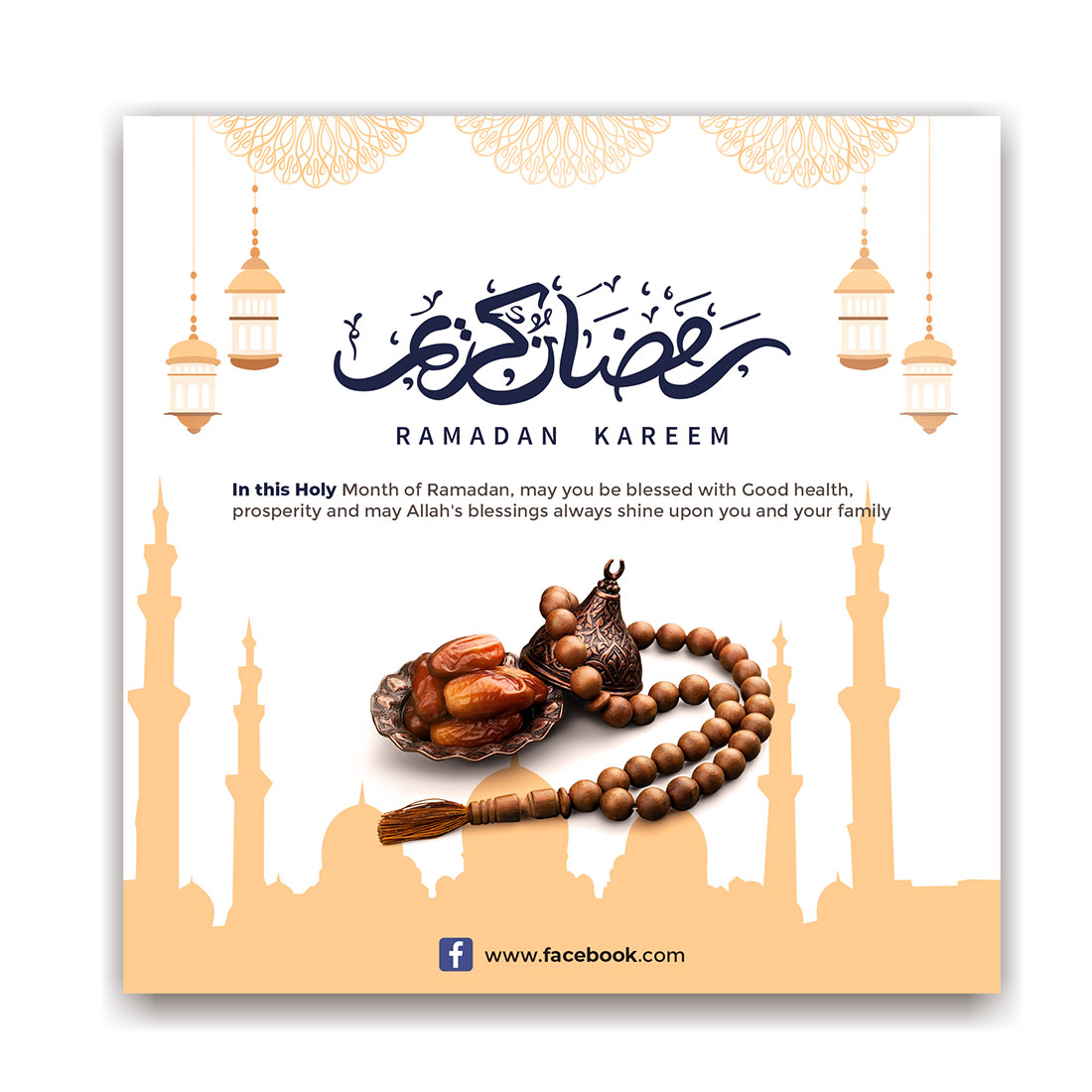 Ramadan Post Design preview image.