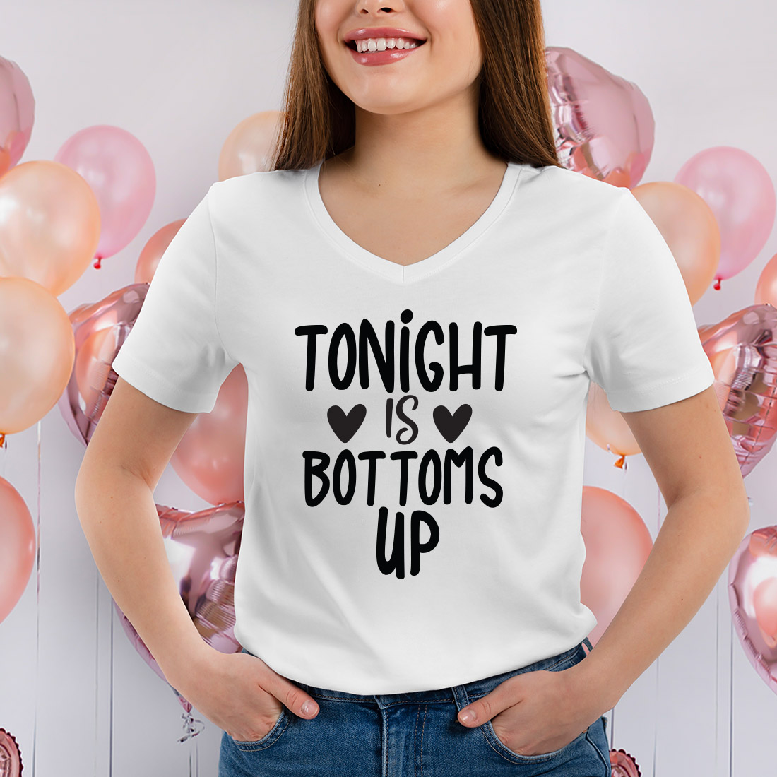 Tonight Is Bottoms Up svg cover image.