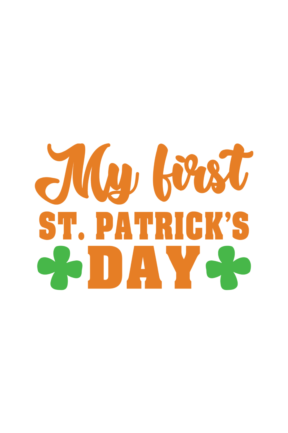 1 St Patrick\'s Day SVG Bundle, My first St Patrick’s day SVG DESIGN pinterest preview image.