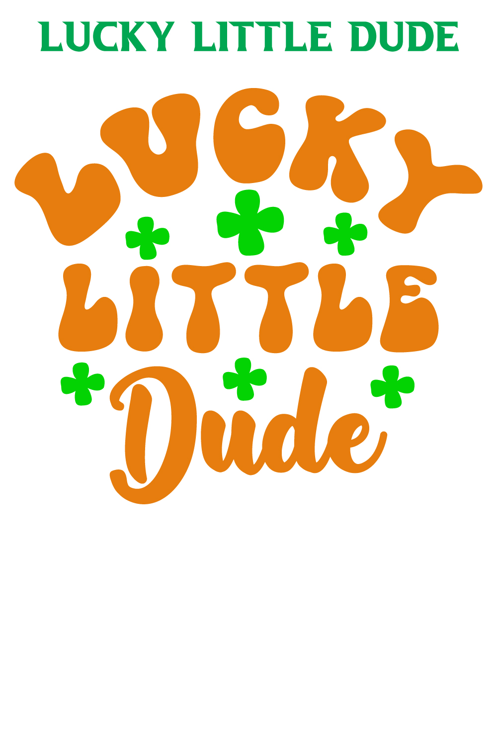 lucky little dude SVG DESIGN pinterest preview image.