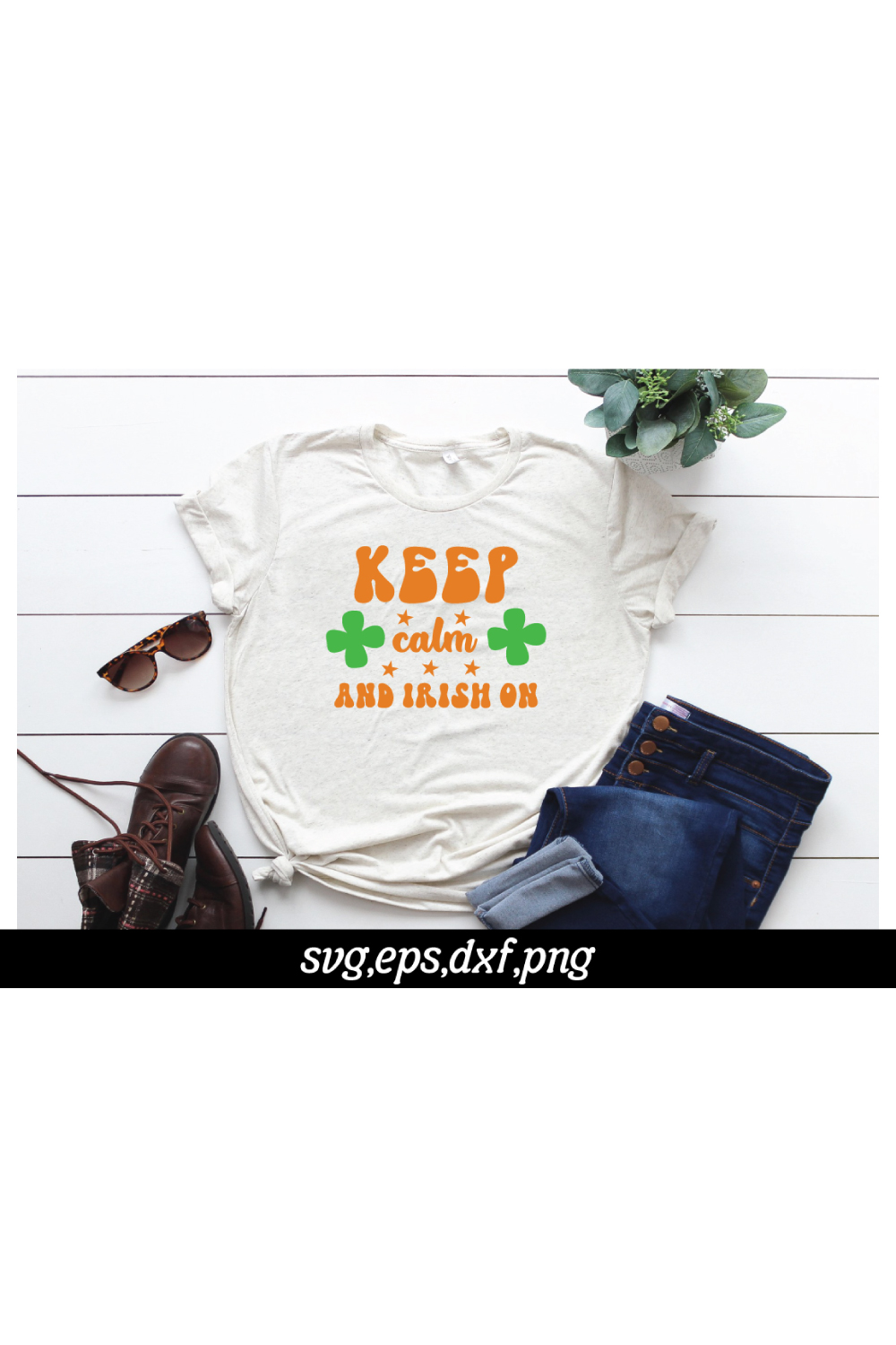 keep calm and Irish on SVG pinterest preview image.