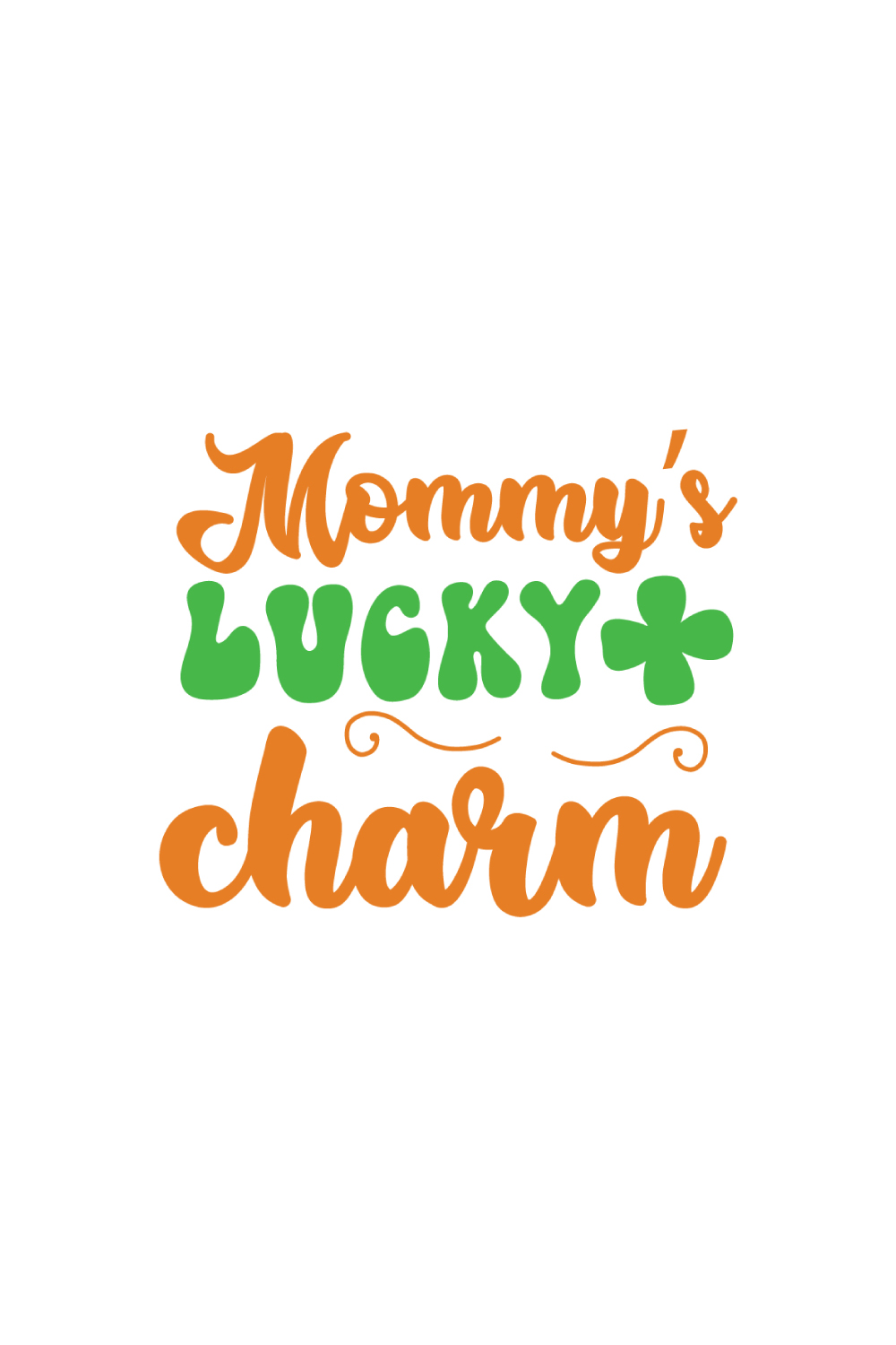 1 Mommy’s lucky charm SVG DESIGN pinterest preview image.