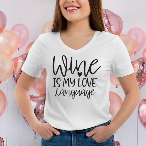 Wine Is My Love Language svg cover image.