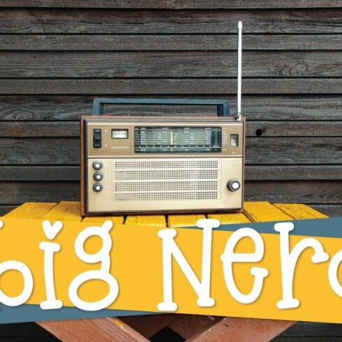Big Nerd - A Fun Hand Lettered Serif cover image.