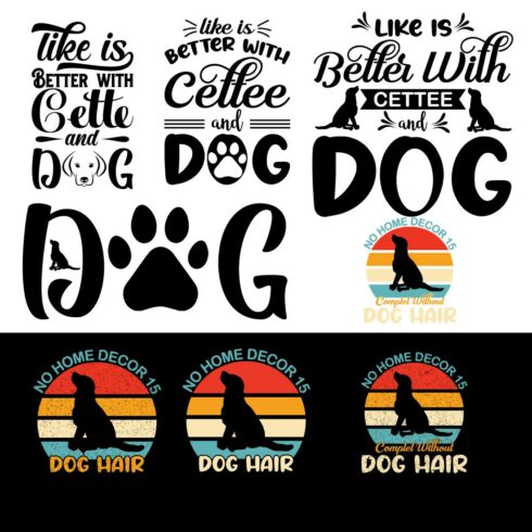 10 Dog t shirt design Bundle SVG/PNG/ EPS cover image.