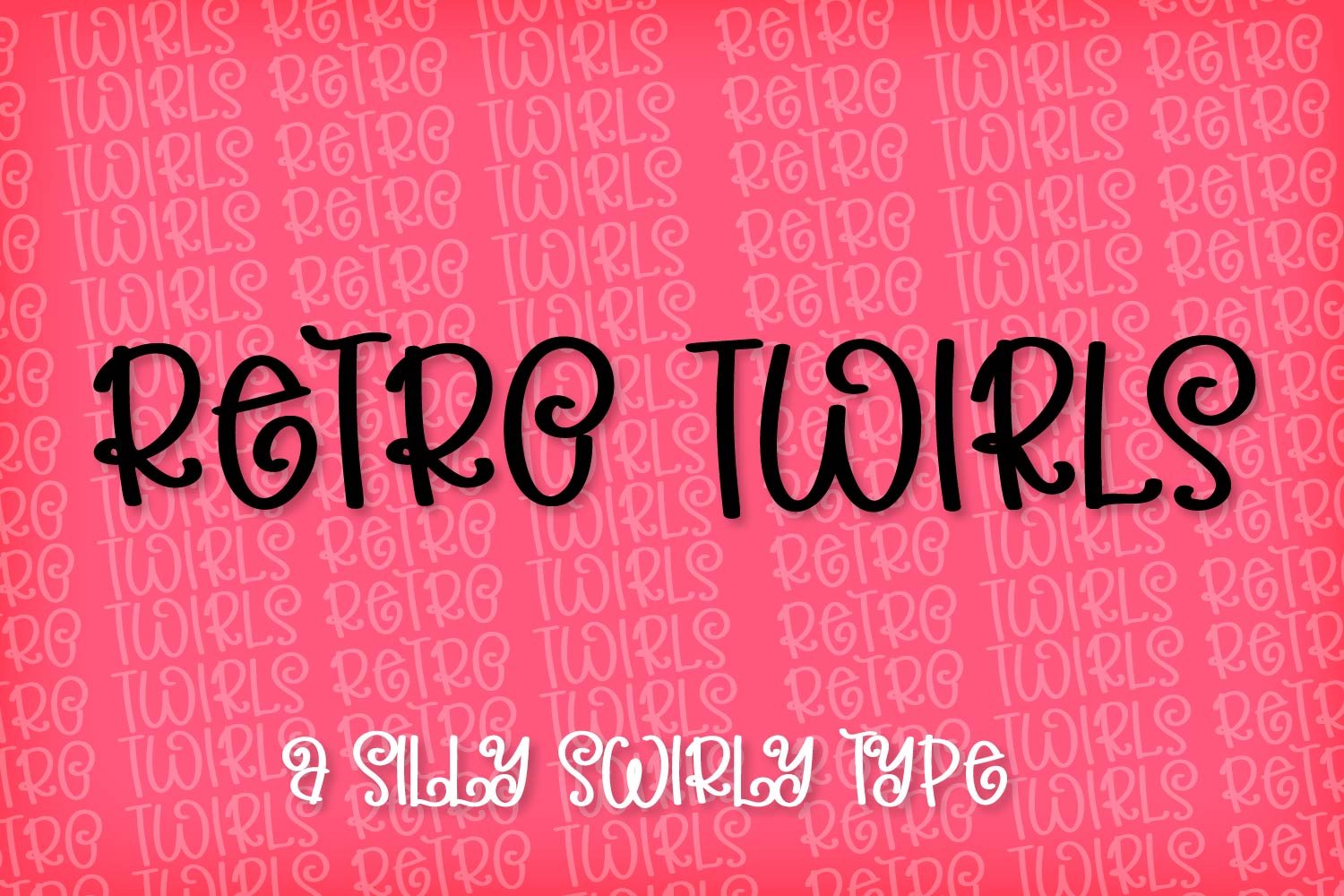 Retro Twirls - A Swirly Type cover image.