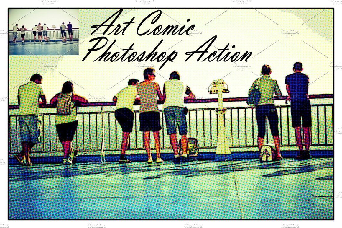 Art Comic Photoshop Actioncover image.