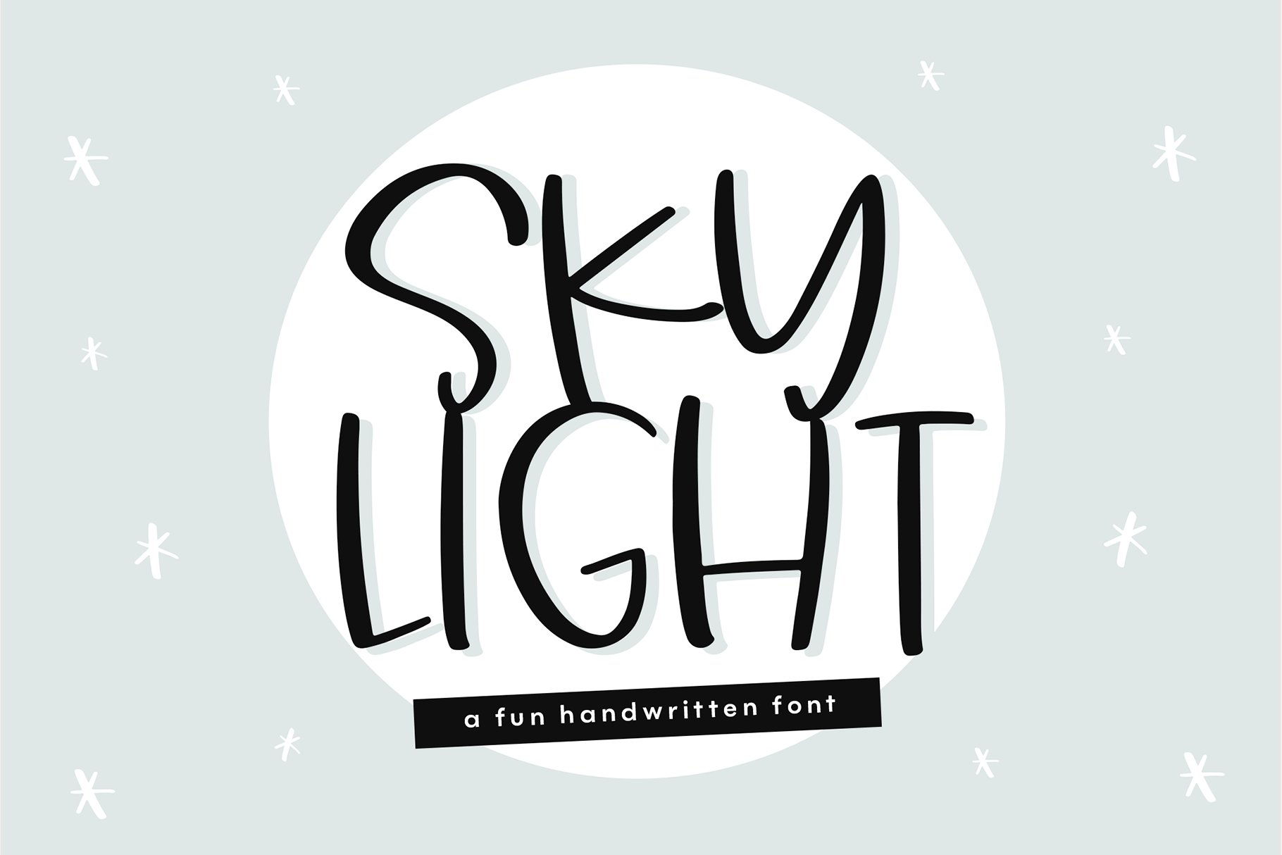 Sky Light | Quirky Handwritten Font cover image.