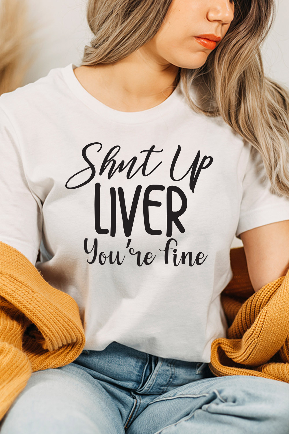 Shut Up Liver You are Fine svg pinterest preview image.
