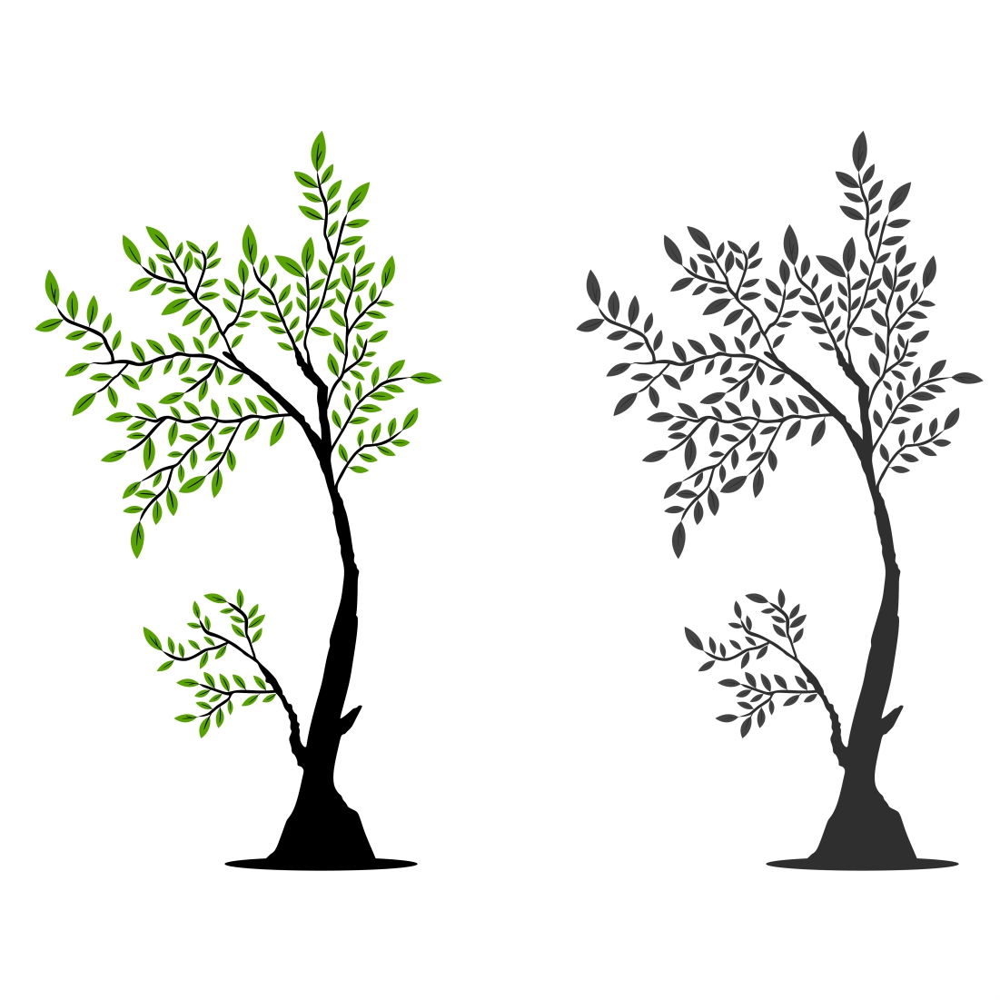 Free Tree vector illustration preview image.