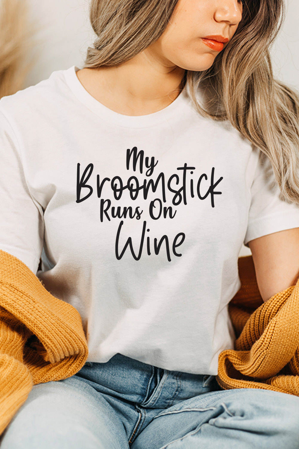 My Broomstick Runs On Wine svg pinterest preview image.