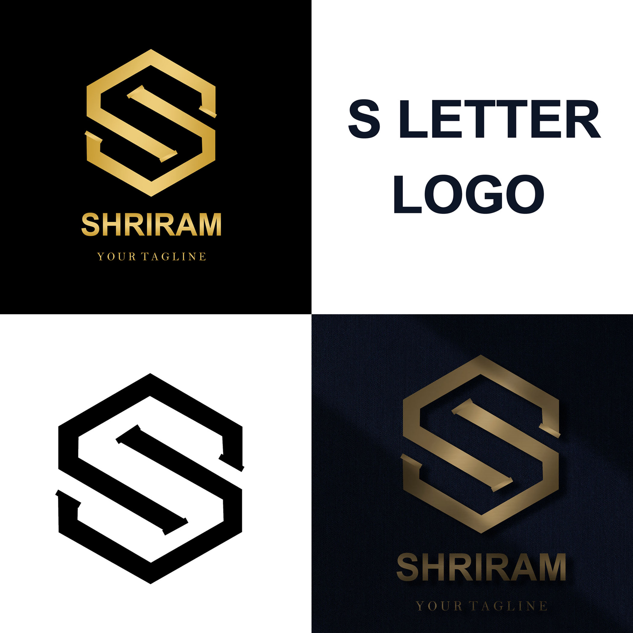 Geometric | Abstract | Modern | S Letter Logo Design Template preview image.