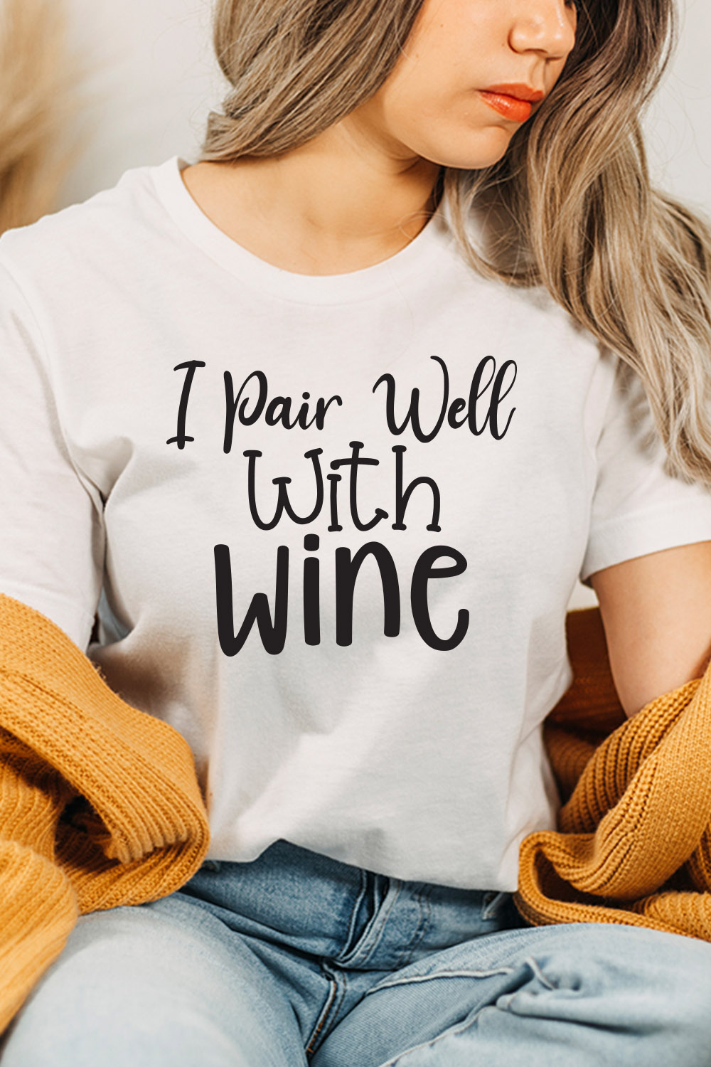 I Pair Well With Wine svg pinterest preview image.