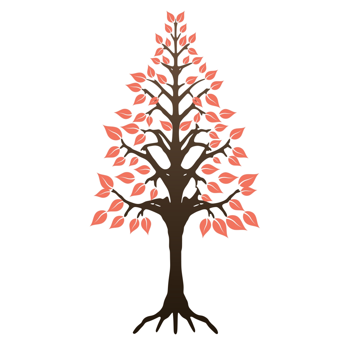 Free Tree Vector Illustration preview image.