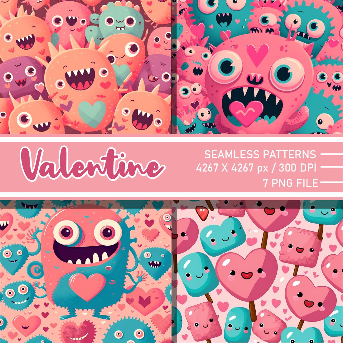 happy valentines day character 2$ preview image.