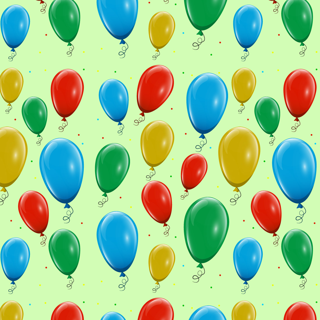 Seamless pattern with colorful balloons cover image.