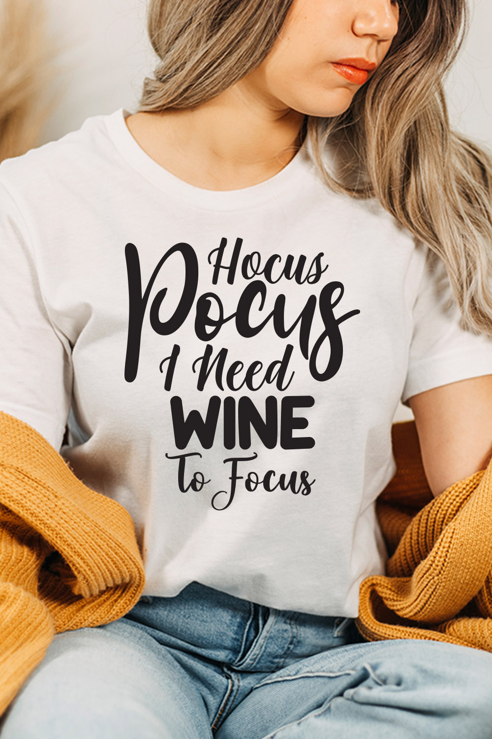 Hocus Pocus I Need Wine To Focus svg pinterest preview image.