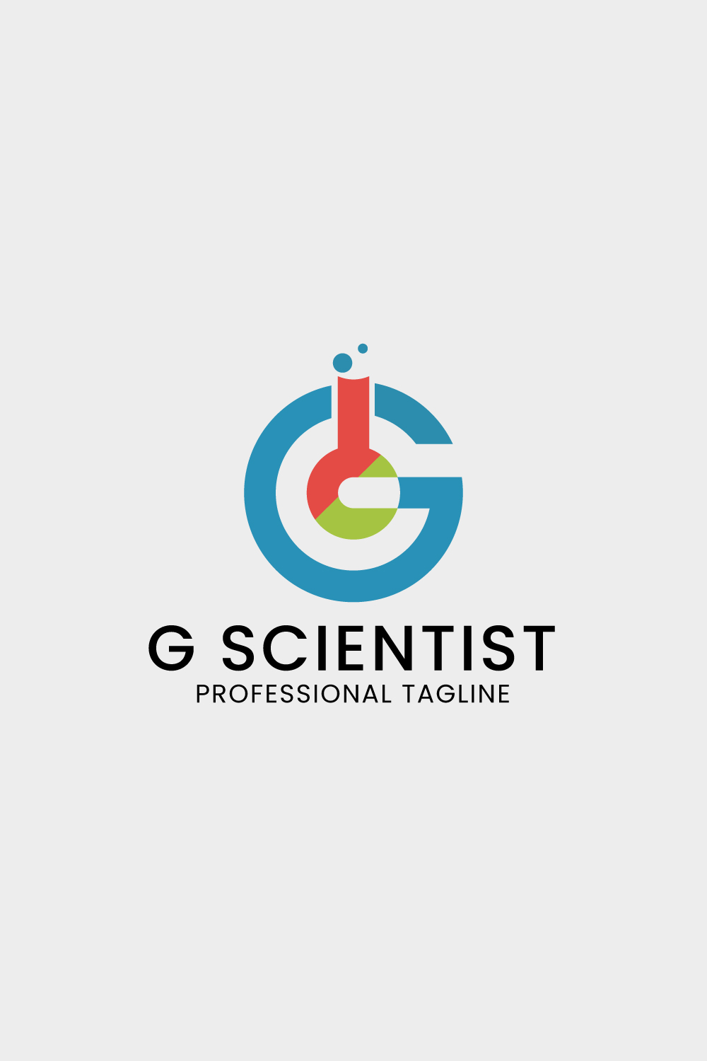 G scientist logo design pinterest preview image.