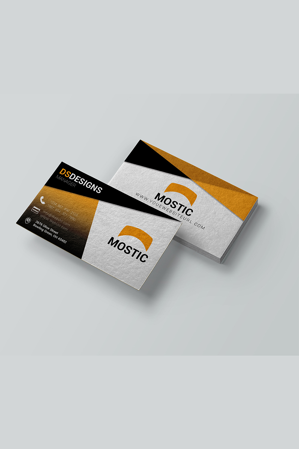 Modern business card design in just 6$ pinterest preview image.