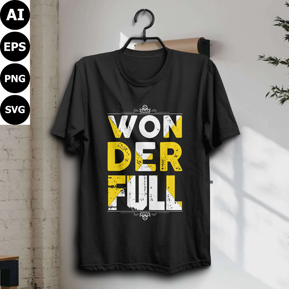 won der full t-shirt design cover image.