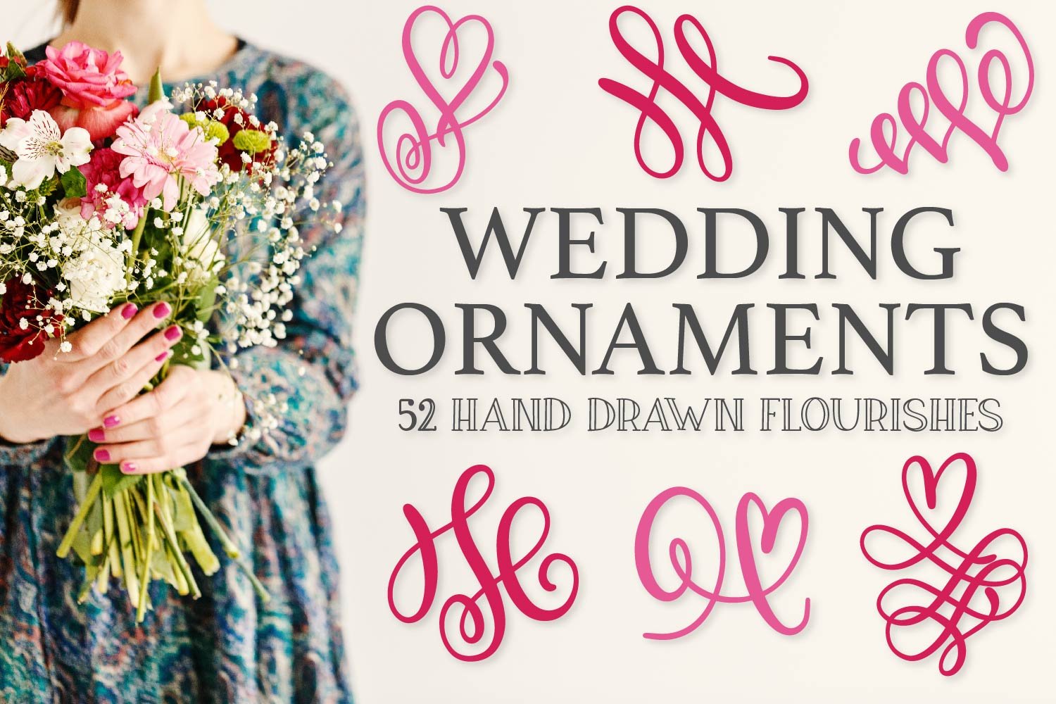 Wedding Ornaments - Doodle Font cover image.