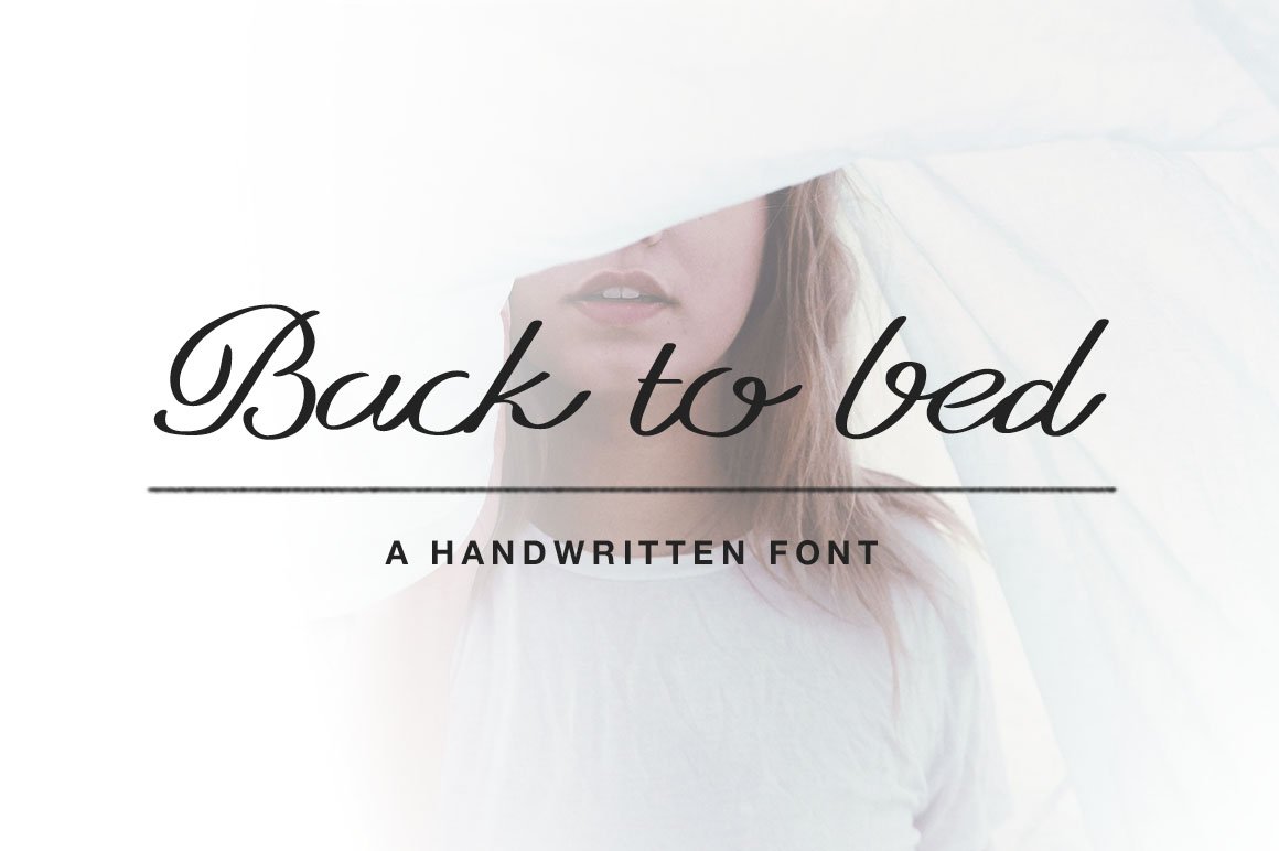 (25% OFF) Back to Bed Font cover image.