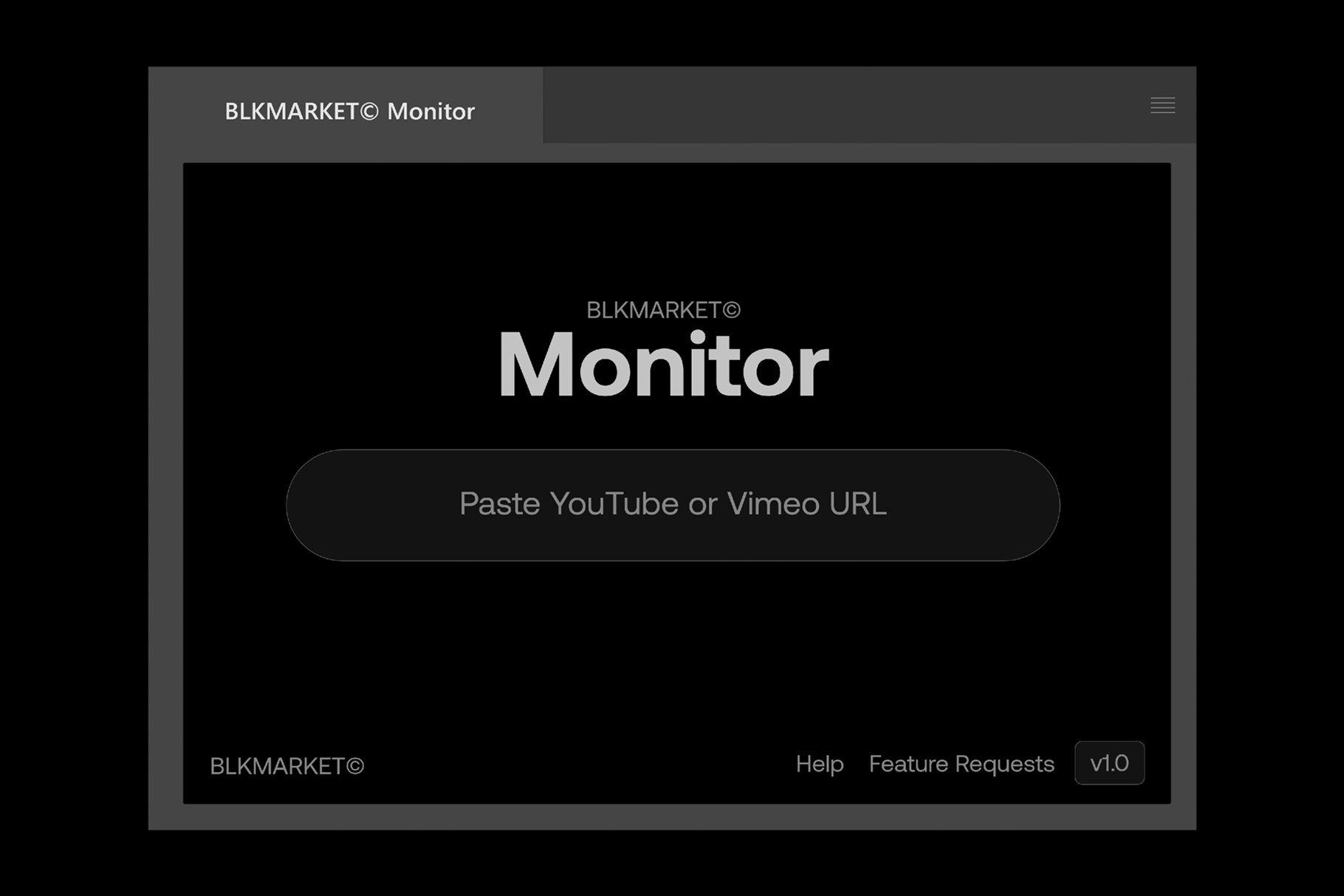 Monitor - YouTube & Vimeo Panelpreview image.