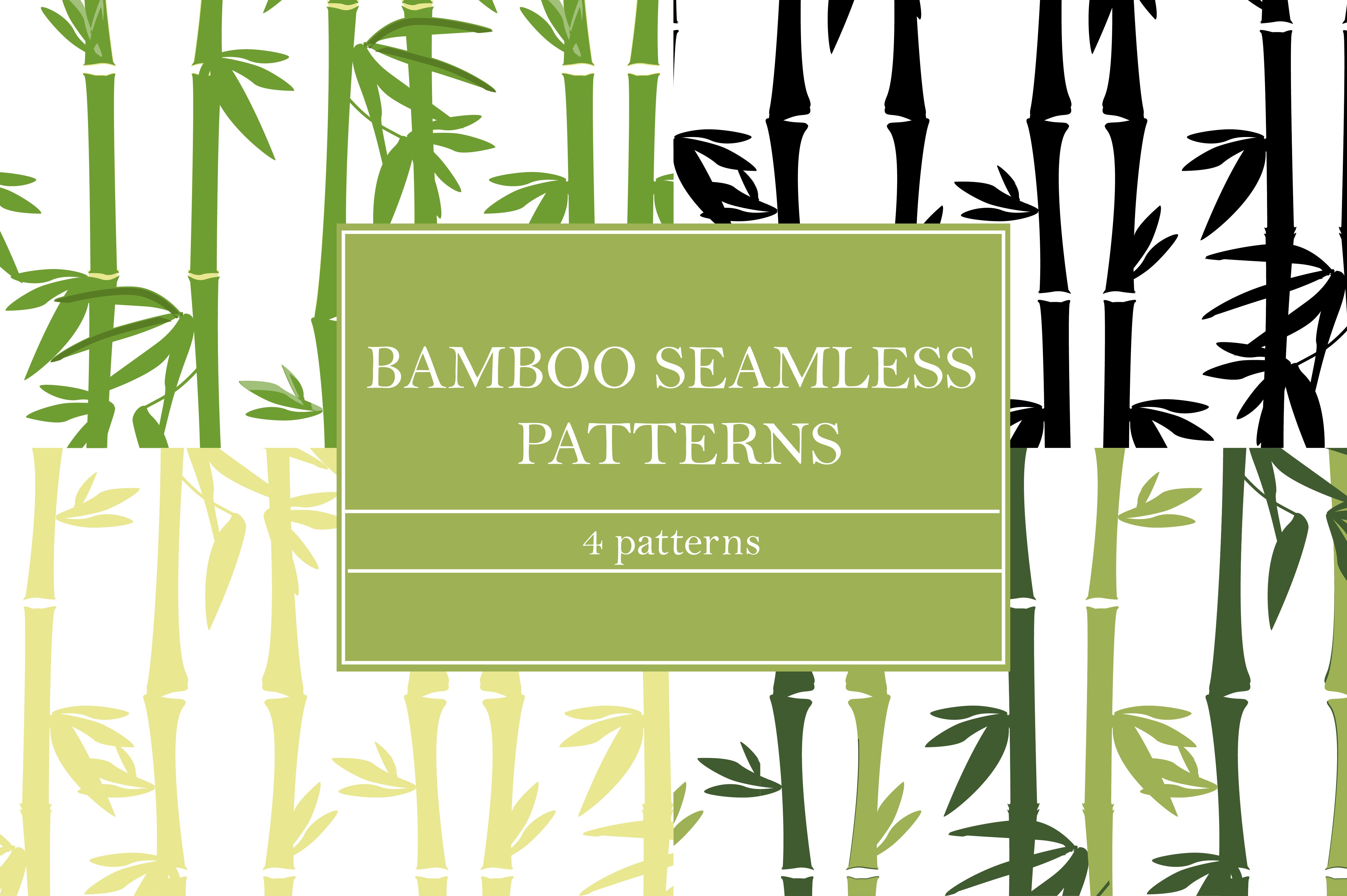 Bamboo pattern with the words bamboo seamless patterns.