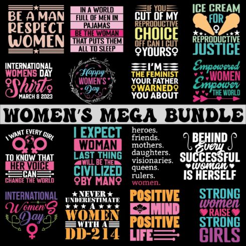 Women\'s Day Mega Bundle cover image.