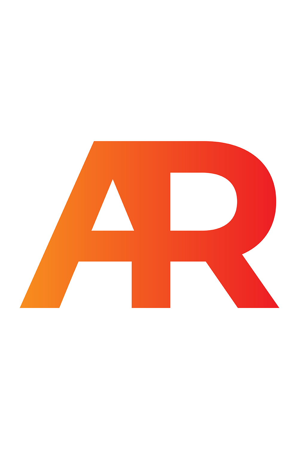 AR Letter Logo Vector pinterest preview image.