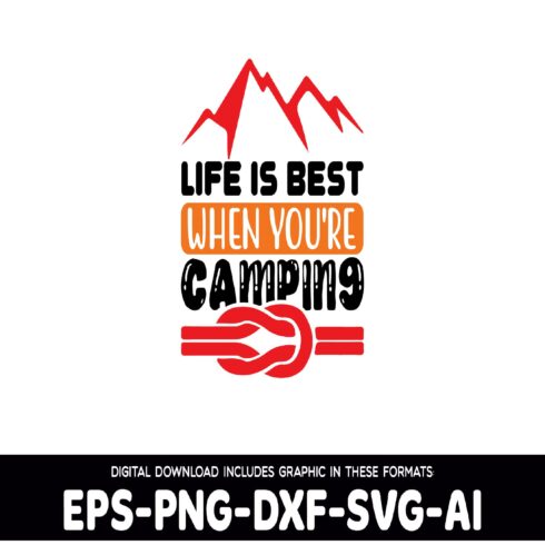 Life Is Best Best When You\\\'re Camoing svg cover image.