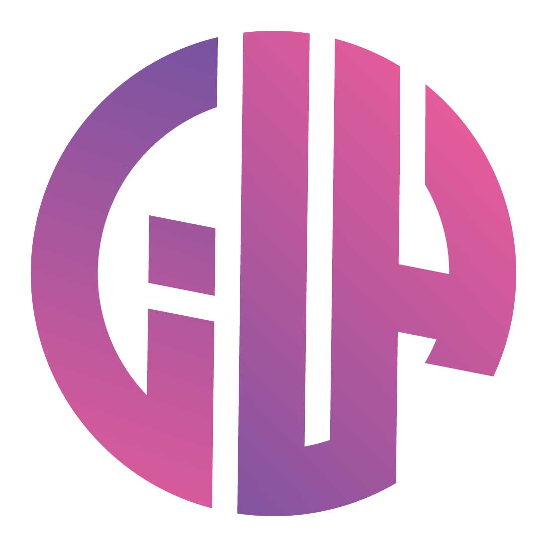 GHA letter momogram logo SVG/EPS/PNG preview image.