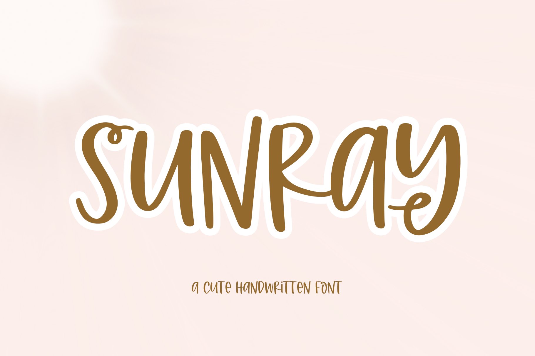 Sunray | Quirky Handwritten Font cover image.