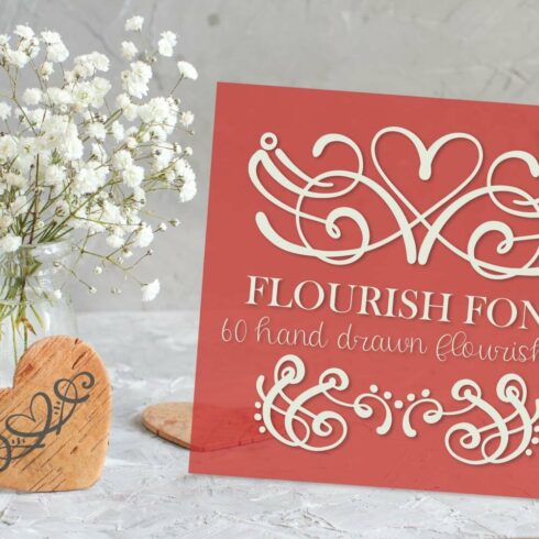 Flourish Font - 60 Ornaments cover image.