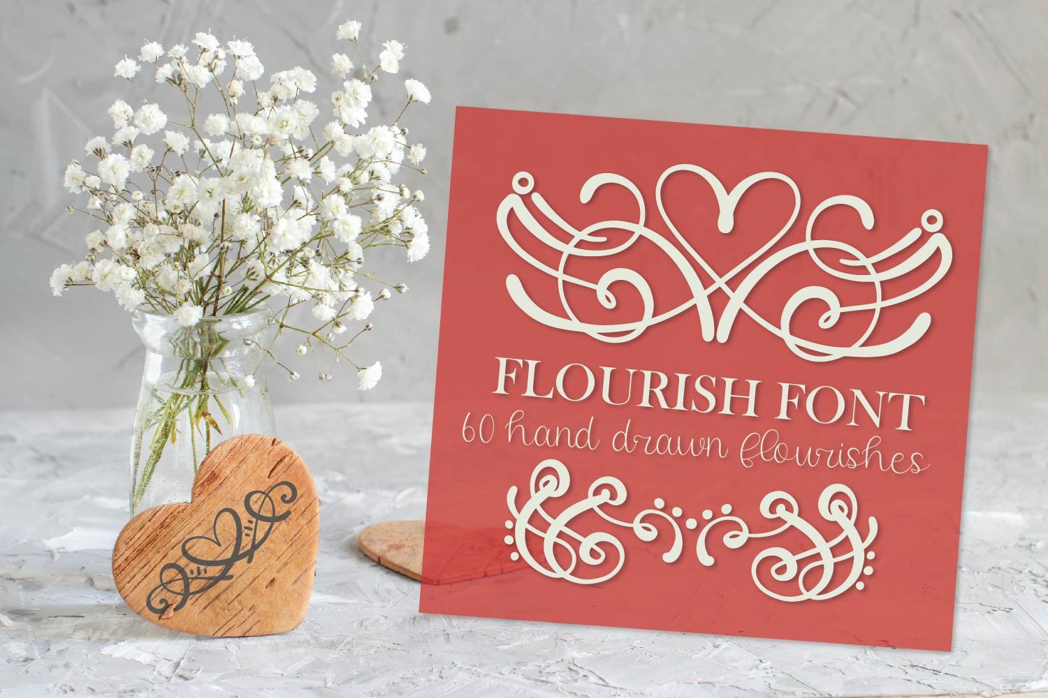 Flourish Font - 60 Ornaments cover image.