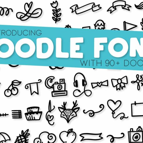 Doodle Font - With 90 Dingbats cover image.