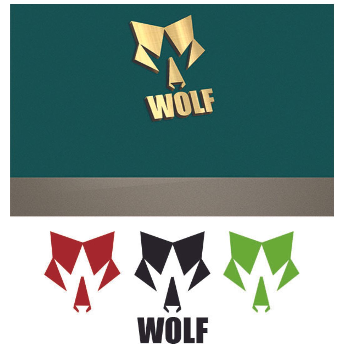 Wolf Logo fashion Design icon preview image.