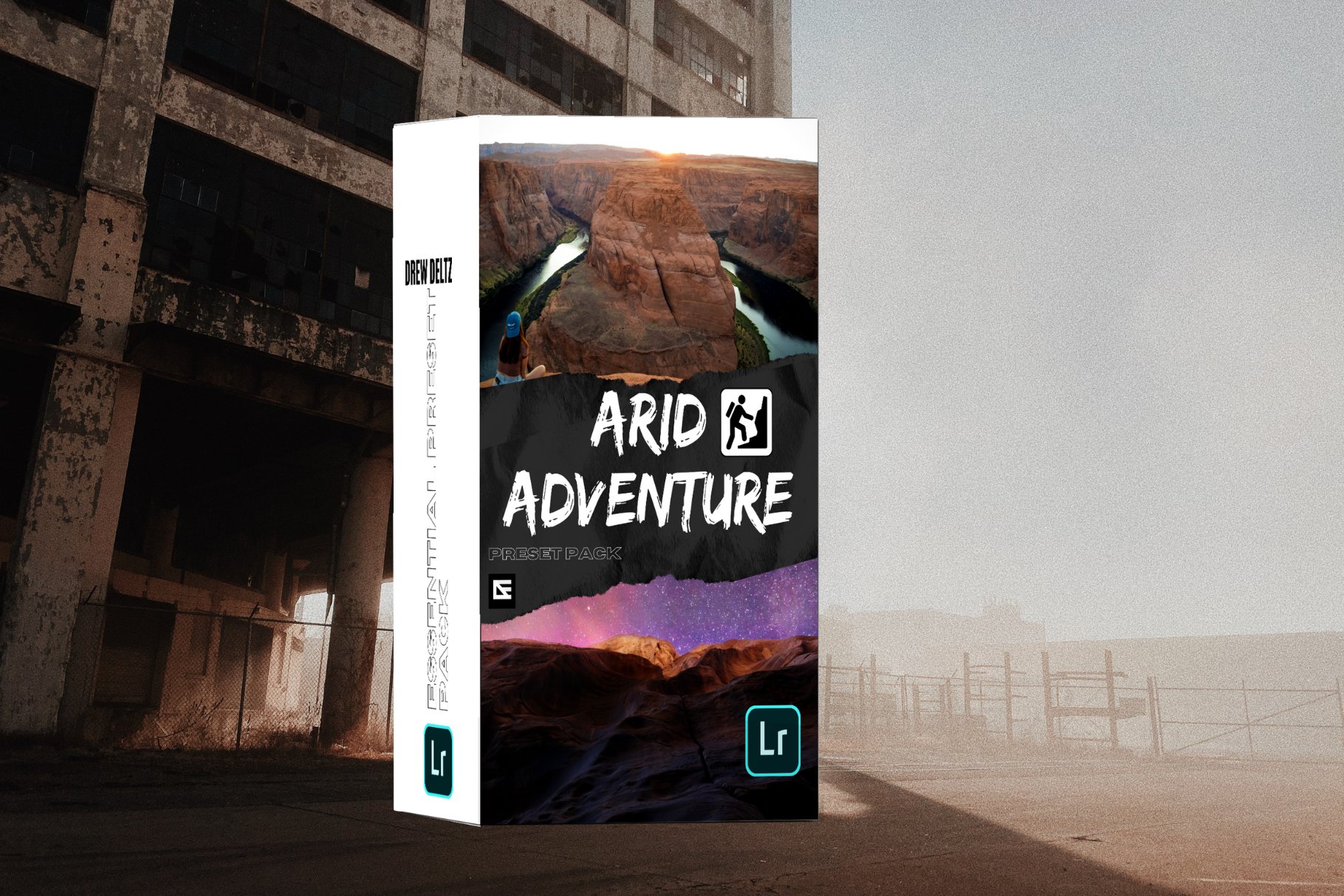 Lightroom Arid Adventure Preset Packcover image.