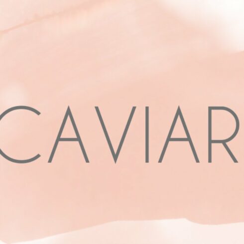 Modern Display Font | Caviar Serifcover image.