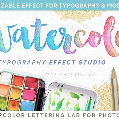 Watercolor Lettering Studio Procover image.