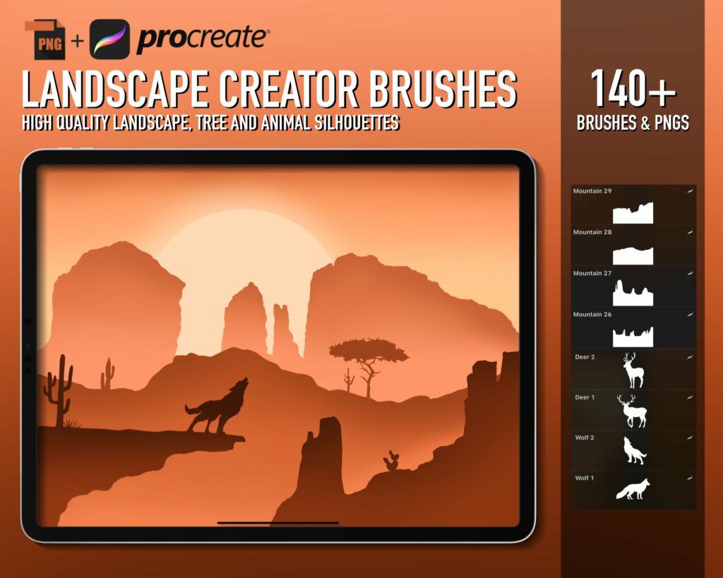Procreate Landscape Creator – MasterBundles