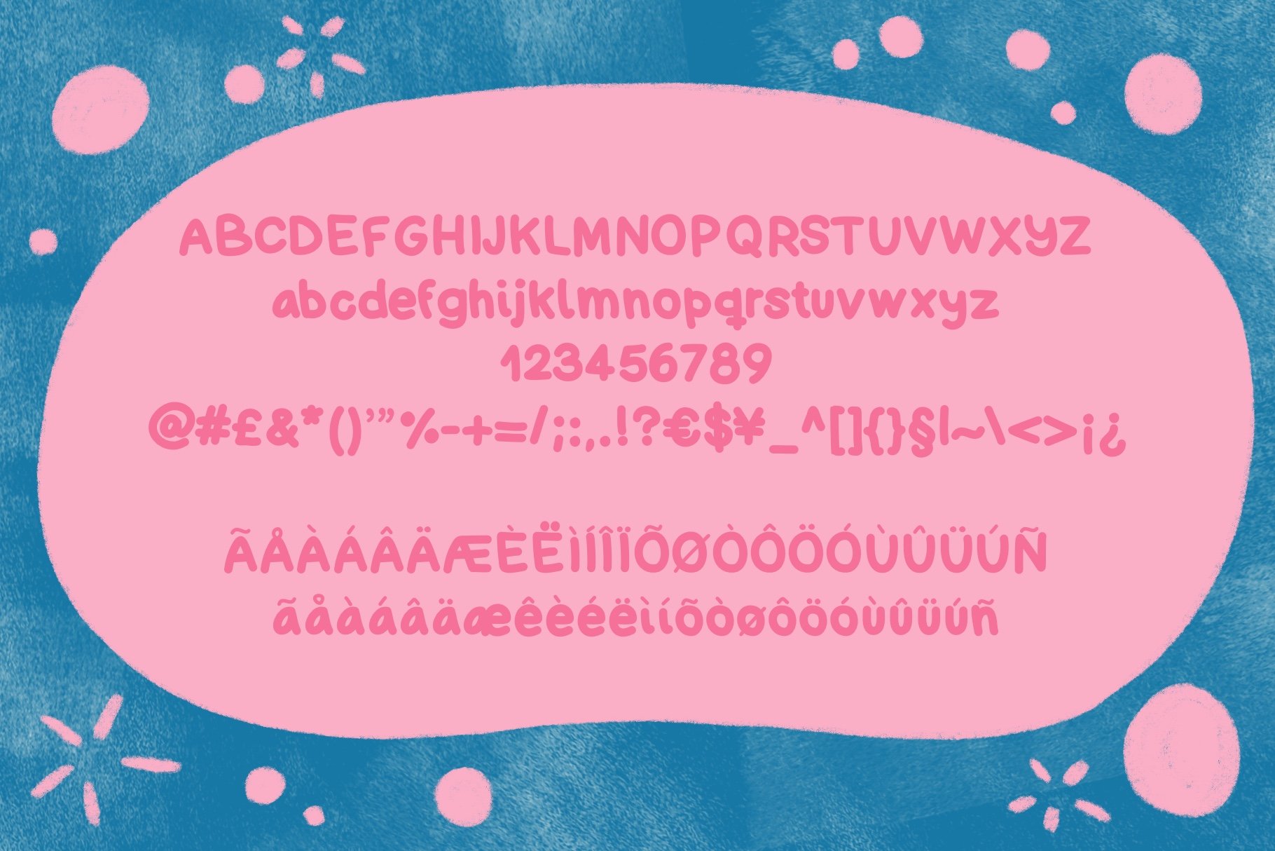 Strawberry Bubblegum font preview image.