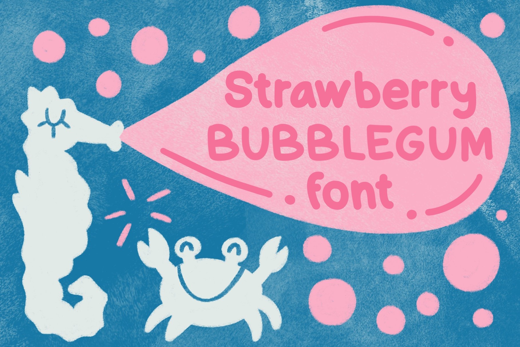 Strawberry Bubblegum font cover image.